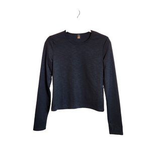 Beyond Yoga Black Long Sleeve size M Pullover Stretch Athletic Shirt- Made in US